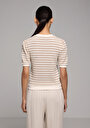 thumb-Afficher les détails de Tricoter Beige Slim Fit  Femme
