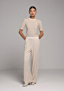 thumb-Afficher les détails de Tricoter Beige Slim Fit  Femme