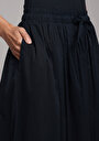 thumb-Afficher les détails de Jupe Marine Midi Droit Uni Maxi Femme
