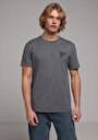 thumb-Afficher les détails de T-shirt À Manches Courtes Gris Regular Fit Droit Homme