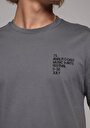 thumb-Afficher les détails de T-shirt À Manches Courtes Gris Regular Fit Droit Homme