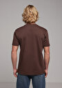 thumb-Afficher les détails de T-shirt À Manches Courtes Marron Regular Fit Droit Homme