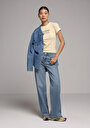thumb-Afficher les détails de 970 Berry Pantalon    En Jean Regular Fit Femme