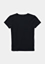 thumb-Afficher les détails de T-shirt À Manches Courtes Noir Slim Fit Droit Femme