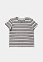 thumb-Afficher les détails de T-shirt À Manches Courtes Multicolou Regular Fit Rayé Femme