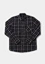 thumb-Afficher les détails de Chemise À Manches Longues Noir Regular Fit Plaid Sergé Homme