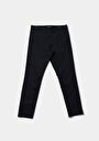 thumb-Afficher les détails de Pantalon Marine Straight Leg Medium Rise En Gabardine Slim Fit Homme