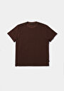 thumb-Afficher les détails de T-shirt À Manches Courtes Marron Comfort Fit Droit Homme