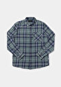 thumb-Afficher les détails de Chemise À Manches Longues Vert Regular Fit Plaid Sergé Homme