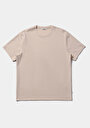 thumb-Afficher les détails de T-shirt À Manches Courtes Beige Comfort Fit Droit Homme