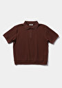 thumb-Afficher les détails de Marron Regular Fit  Droit Gaufré Femme