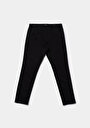 thumb-Afficher les détails de Pantalon Noir Straight Leg Medium Rise En Gabardine Slim Fit Homme