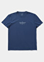 thumb-Afficher les détails de T-shirt À Manches Courtes Bleu Regular Fit Droit Homme