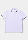 thumb-Afficher les détails de T-shirt Polo À Manches Courtes Blanc Droit Regular Fit Homme
