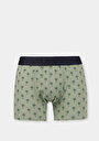 thumb-Afficher les détails de Sous-vêtements Vert Modern Fit Imprimé Homme
