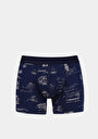 thumb-Afficher les détails de Sous-vêtements Marine Modern Fit Imprimé Homme