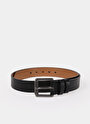thumb-Afficher les détails de Ceinture Noir Modern Fit Homme