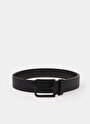 thumb-Afficher les détails de Ceinture Noir Modern Fit Homme
