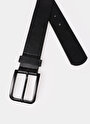 thumb-Afficher les détails de Ceinture Noir Modern Fit Homme