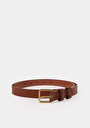 thumb-Afficher les détails de Ceinture Marron Modern Fit Femme