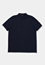thumb-Afficher les détails de T-shirt Polo À Manches Courtes Marine Droit Regular Fit Homme