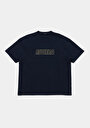 thumb-Afficher les détails de T-shirt À Manches Courtes Marine Oversize Fit Droit Homme