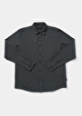 thumb-Afficher les détails de Chemise À Manches Longues Vert Regular Fit Droit Ratière Homme