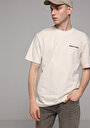 thumb-Afficher les détails de T-shirt À Manches Courtes Beige Comfort Fit Imprimé Homme