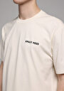 thumb-Afficher les détails de T-shirt À Manches Courtes Beige Comfort Fit Imprimé Homme