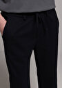 thumb-Afficher les détails de Pantalon Marine Straight Leg Medium Rise En Double Face Regular Fit Homme