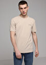 thumb-Afficher les détails de T-shirt À Manches Courtes Beige Regular Fit Droit Homme