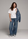 thumb-Afficher les détails de 978 Edna Pantalon  Wide Leg Low Rise En Jean Loose Fit Femme