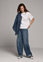 thumb-Afficher les détails de 978 Edna Pantalon  Wide Leg Low Rise En Jean Loose Fit Femme