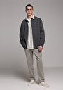 thumb-Afficher les détails de Chemise À Manches Longues Gris Relaxed Fit Droit Sergé Homme