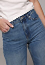thumb-Afficher les détails de 970 Berry Pantalon    En Jean Regular Fit Femme