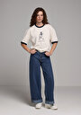 thumb-Afficher les détails de 978 Edna Pantalon  Wide Leg Low Rise En Jean Loose Fit Femme