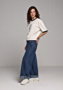 thumb-Afficher les détails de 978 Edna Pantalon  Wide Leg Low Rise En Jean Loose Fit Femme