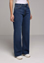 thumb-Afficher les détails de 970 Berry Pantalon  Wide Leg High Rise En Jean Regular Fit Femme