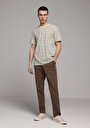 thumb-Afficher les détails de T-shirt À Manches Courtes Beige Regular Fit Imprimé Homme