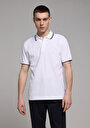 thumb-Afficher les détails de T-shirt Polo À Manches Courtes Blanc Droit Regular Fit Homme