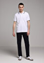 thumb-Afficher les détails de T-shirt Polo À Manches Courtes Blanc Droit Regular Fit Homme