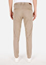 thumb-Afficher les détails de Pantalon Beige Straight Leg Medium Rise En Gabardine Slim Fit Homme