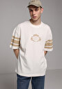 thumb-Afficher les détails de T-shirt À Manches Courtes Ecru Oversize Fit Droit Homme