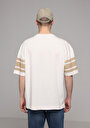 thumb-Afficher les détails de T-shirt À Manches Courtes Ecru Oversize Fit Droit Homme