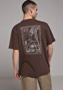 thumb-Afficher les détails de T-shirt À Manches Courtes Marron Comfort Fit Droit Homme