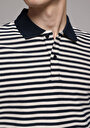 thumb-Afficher les détails de T-shirt Polo À Manches Courtes Marine Rayé Regular Fit Homme