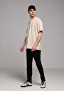 thumb-Afficher les détails de T-shirt À Manches Courtes Beige Comfort Fit Droit Homme