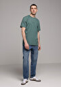 thumb-Afficher les détails de T-shirt À Manches Courtes Vert Regular Fit Droit Homme
