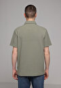 thumb-Afficher les détails de T-shirt Polo À Manches Courtes Vert Droit Regular Fit Homme
