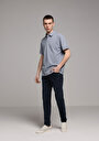 thumb-Afficher les détails de T-shirt Polo À Manches Courtes Bleu Droit Regular Fit Homme